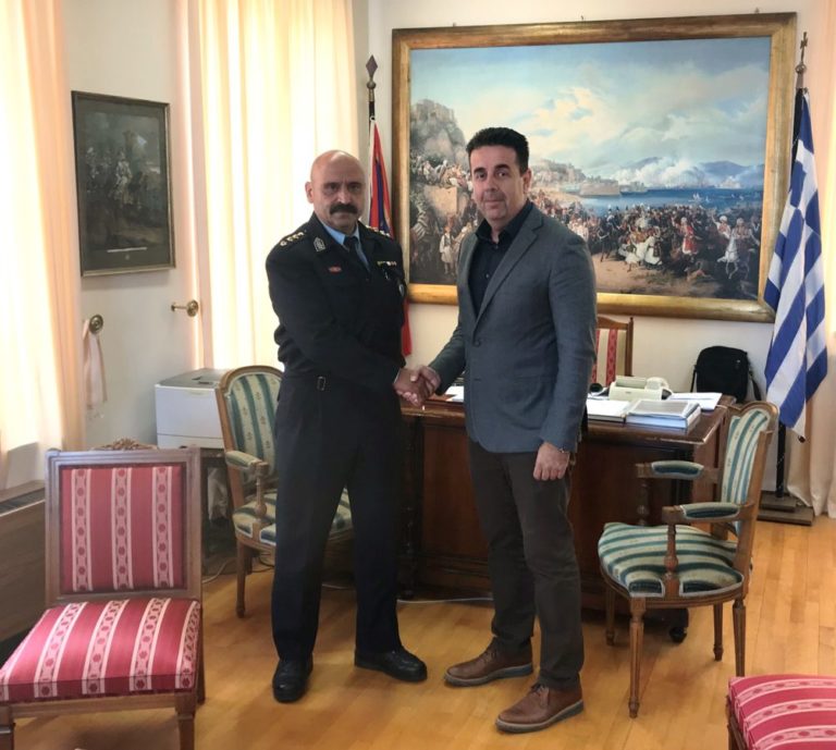 Συνάντηση γνωριμίας Δημήτρη Κωστούρου, με το νέο Αστυνομικό Διευθυντή Αργολίδας