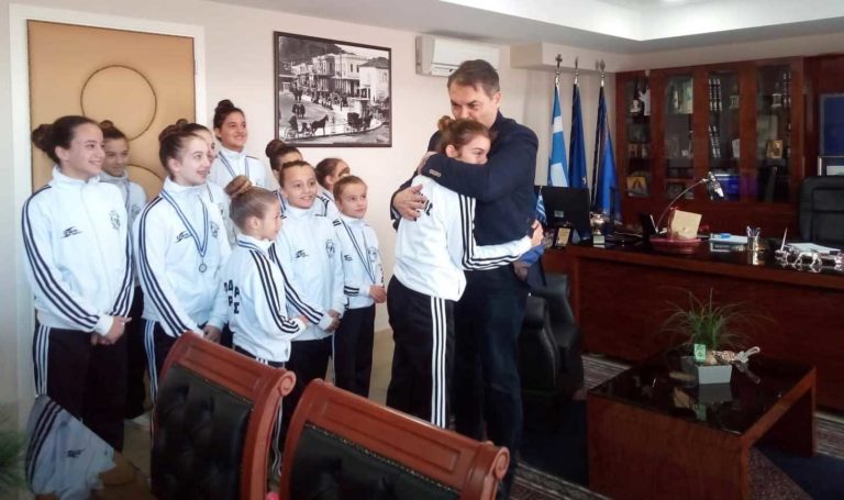 Τα αέρινα κορίτσια του Διαγόρα υποδέχτηκε ο Δ. Καμπόσος