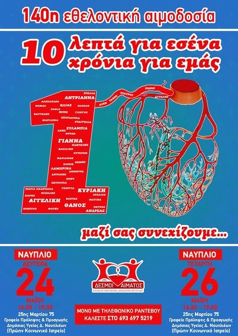140η αιμοδοσία