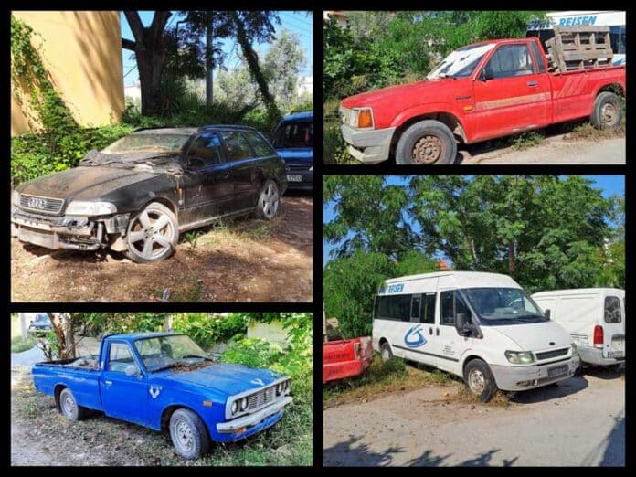 Εγκαταλελειμμένα οχήματα στο Τολό