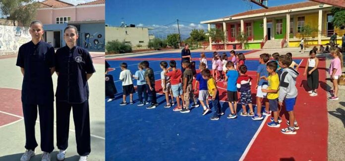 Παρουσίαση του Γουσού Κουνγκ Φου στα Δημοτικά Ν. Τίρυνθας και Αγίου Αδριανού