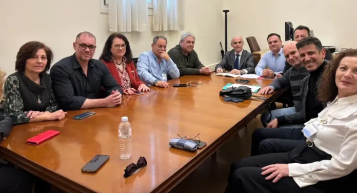 Ο Τομεάρχης Εργασίας του ΣΥΡΙΖΑ, Γιώργος Γαβρήλος, πραγματοποίησε συνάντηση με εργαζόμενους της ΕΥΔΑΠ