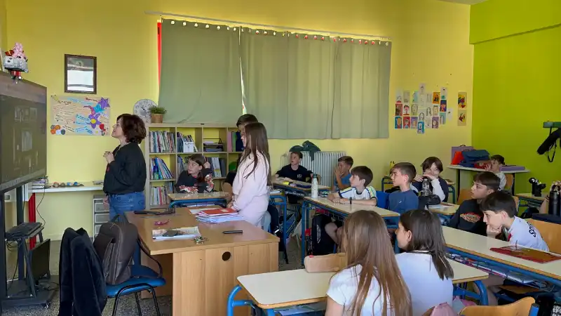 Στιγμιότυπο από το μαθητικό συνέδριο του Αμερικανικού Κολλεγίου Pierce με τη συμμετοχή των Εκπαιδευτηρίων Μαλτέζου.