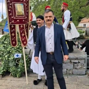 Ο Γεώργιος Φαράντος από την περιφερειακή παράταξη Πρώτα η Πελοπόννησος στο Βαλτέτσι