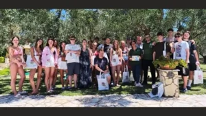 Δεκαοκτώ μαθητές και συνοδοί εκπαιδευτικοί από το γερμανικό σχολείο Freie Waldorfschule Saar-Pfalz ταξίδεψαν στον Πάρνωνα