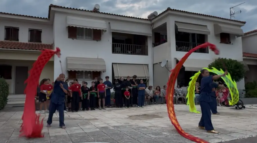 "Αθλητικός Σύλλογος Άργους Choy Lee Fut επίδειξη στην καλοκαιρινή εκδήλωση του Συλλόγου ΑμεΑ Οδύσσεια