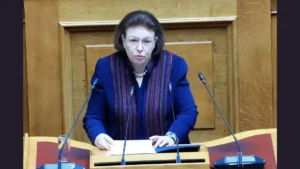 Η Υπουργός Πολιτισμού Λίνα Μενδώνη