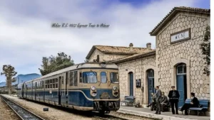 : Ιστορικός σιδηροδρομικός σταθμός Καλαμάτας τρένο Πελοπόννησος