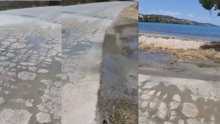 Θαλάσσια ρύπανση στο λιμάνι στο Πόρτο Χέλι